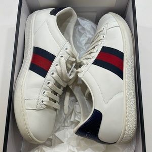 Gucci sneakers, worn